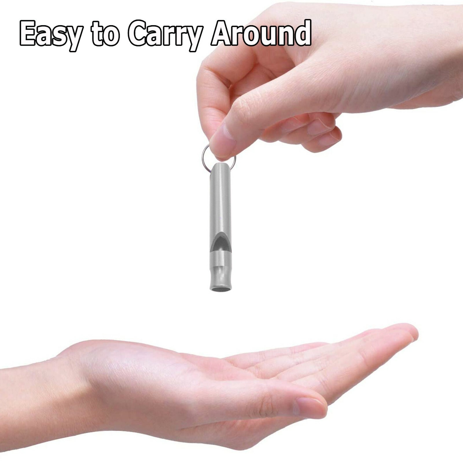 Stainless Steel Dog Training WHISTLE High Pitch Sound Obedience Stop Barking Pet