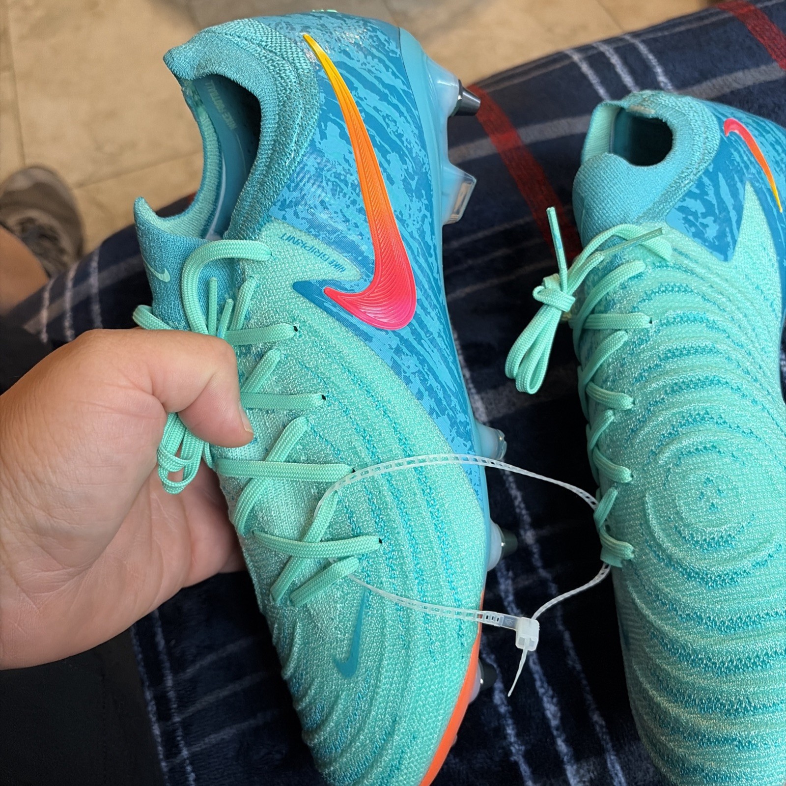 Nike Phantom GX II Elite SG-Pro Player Edition Cleats FZ4939-300 Mens Size 9