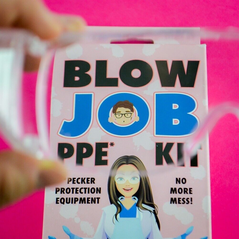 THE BLOW JOB PPE KIT - NO MORE MESS! ~ Funny Adult Gag Joke Adult Pecker Gift