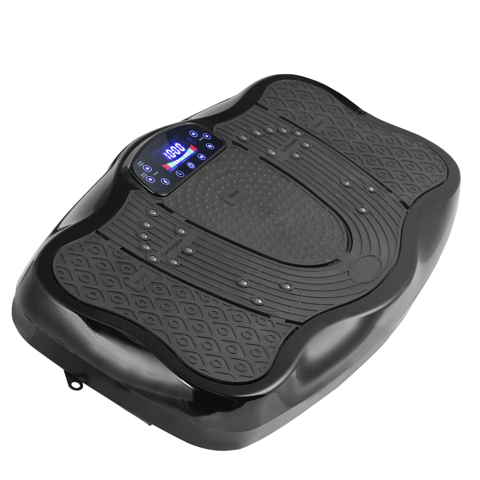 Vibration Plate Exercise Machine 330 Lbs Weight Capacity for Weight Loss Black