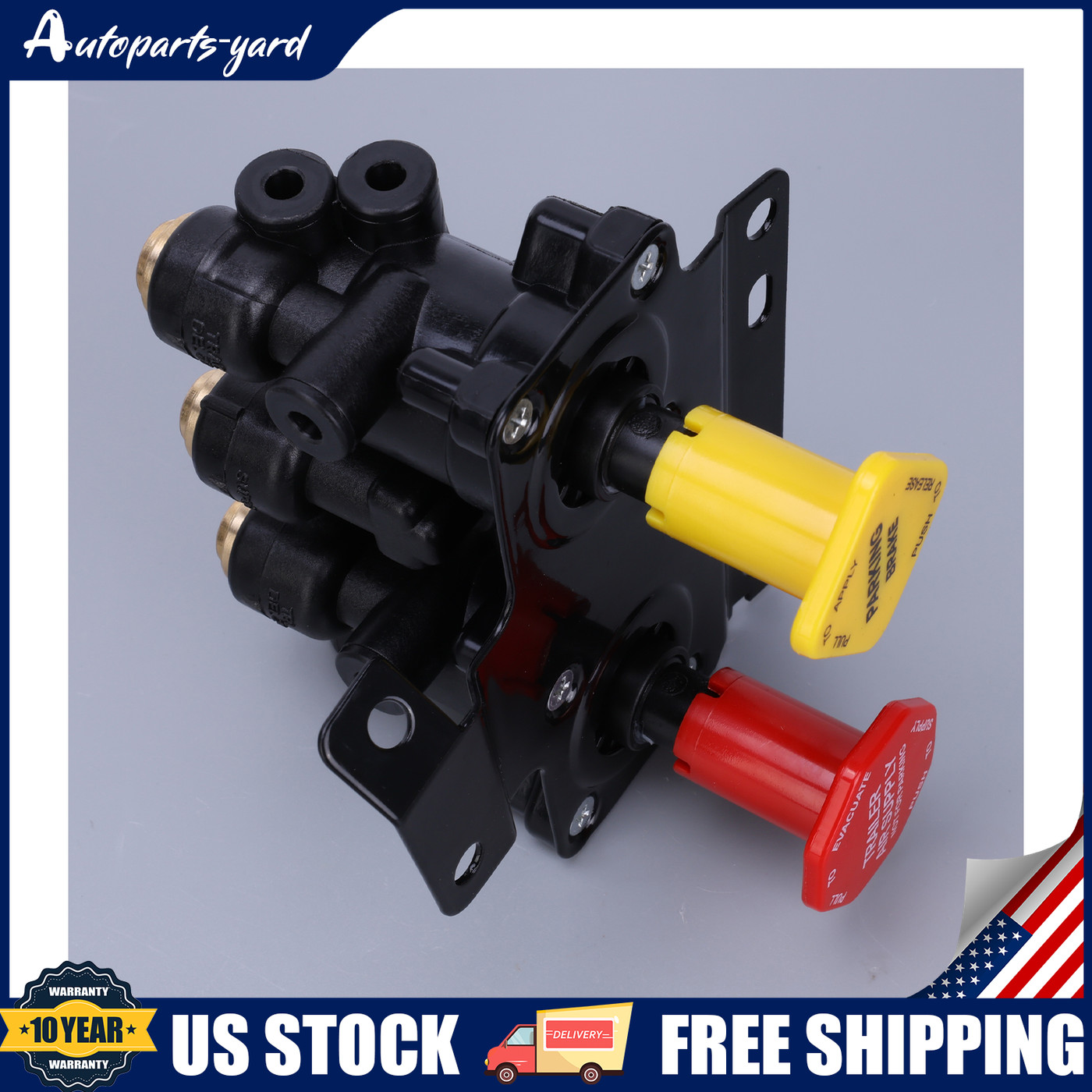 New Dash Control Brake Valve 5 Ports For Volvo VNL 24340522 US