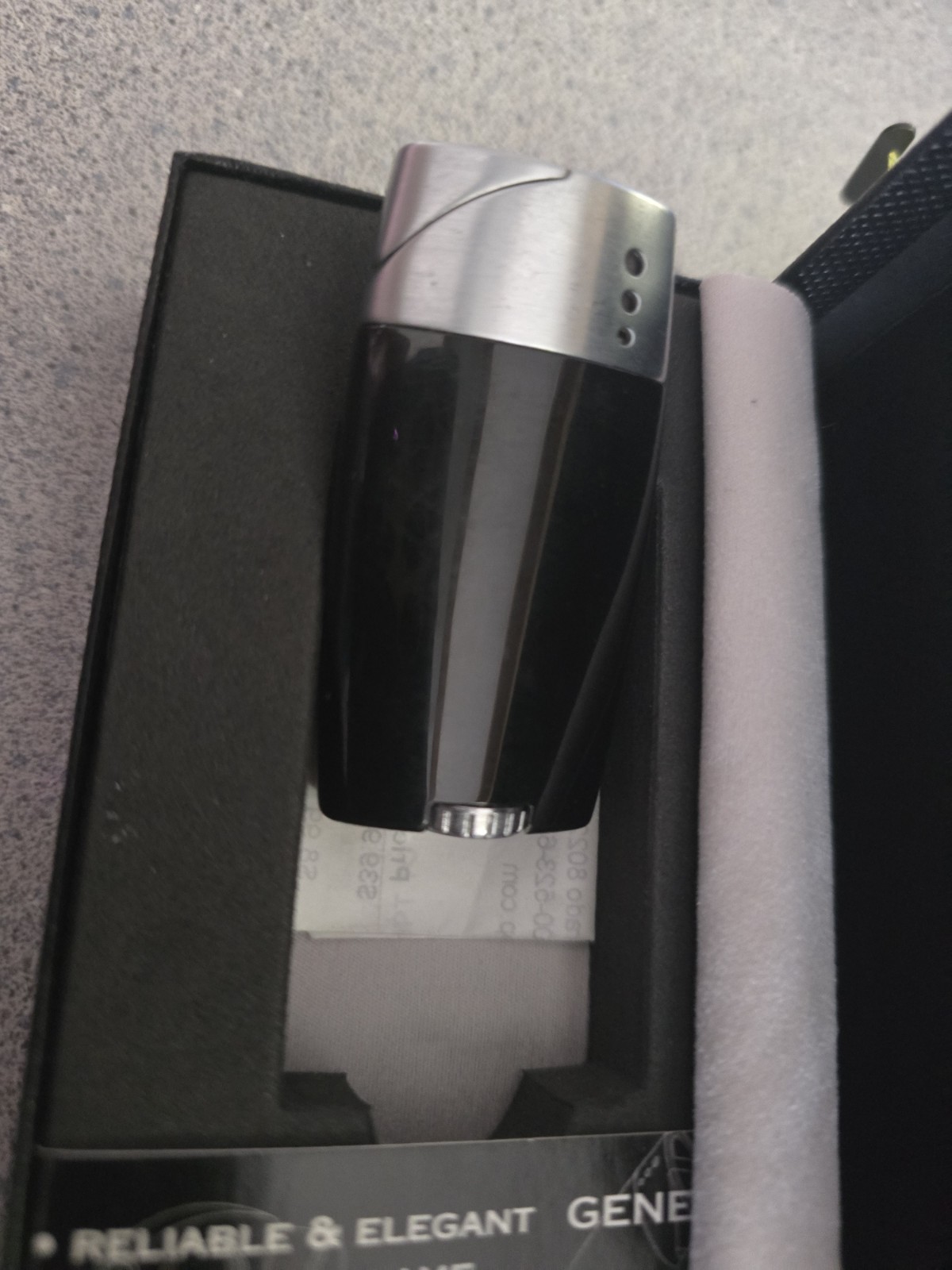 Xikar Blk Butane 1 Jet Flame Lighter Wind Resistant Pocket Lighter Refillable