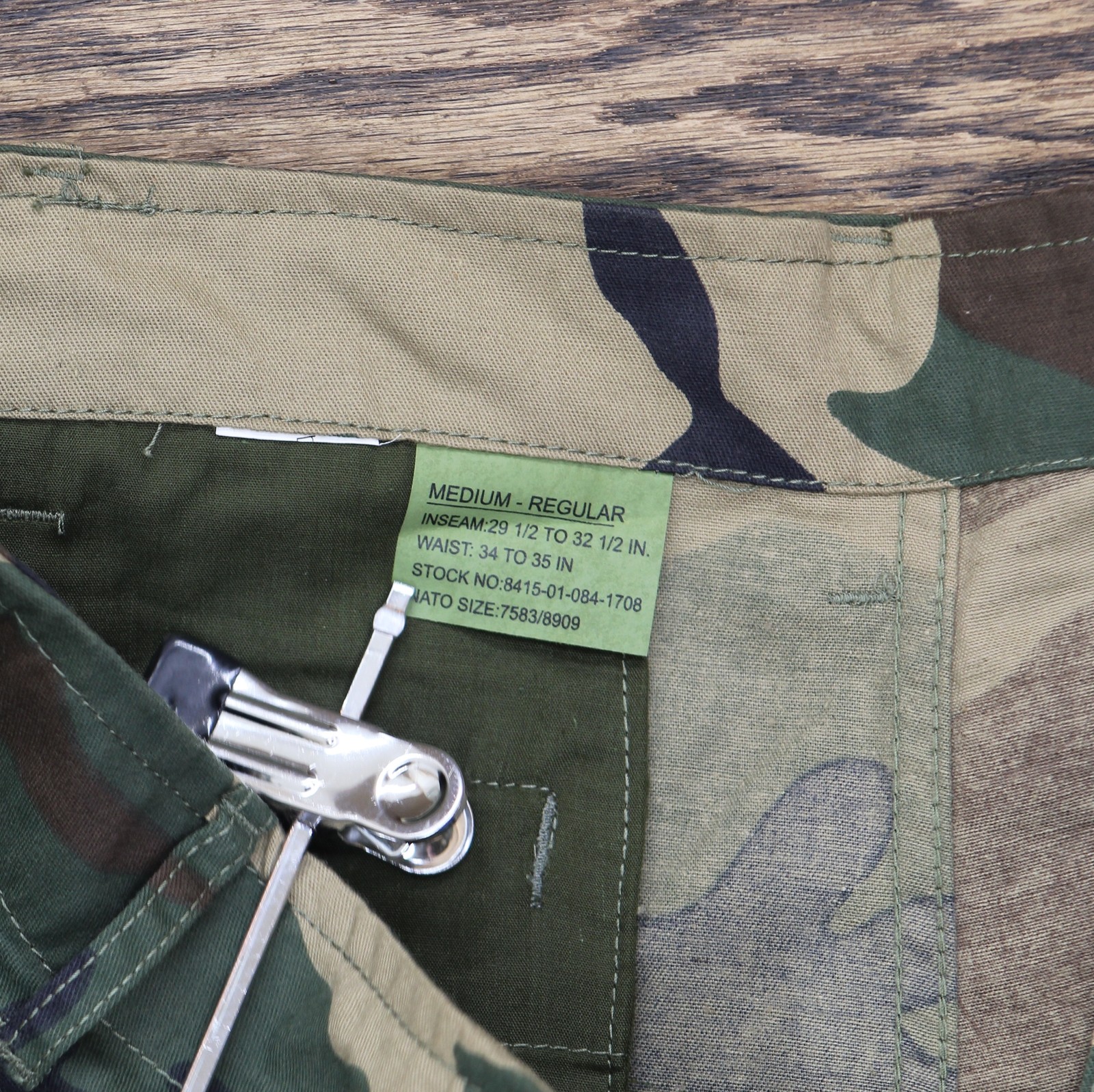 Urban Renewal Womens Cargo Military Straight Leg Pants Camo Green M