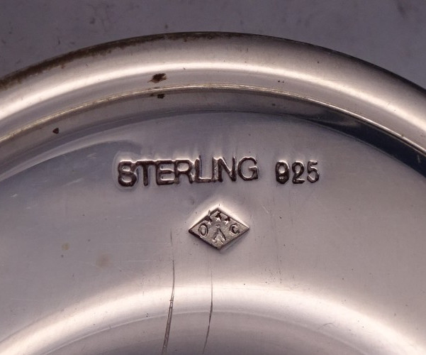 Perles by Christofle Sterling Silver Glass Salt Pepper Shaker Set w/Tray (#8748)