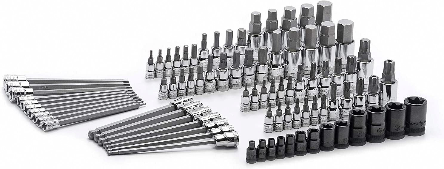 GEARWRENCH 80742 Master SAE/Metric Hex And Torx Bit Socket Set - 84 Pc.