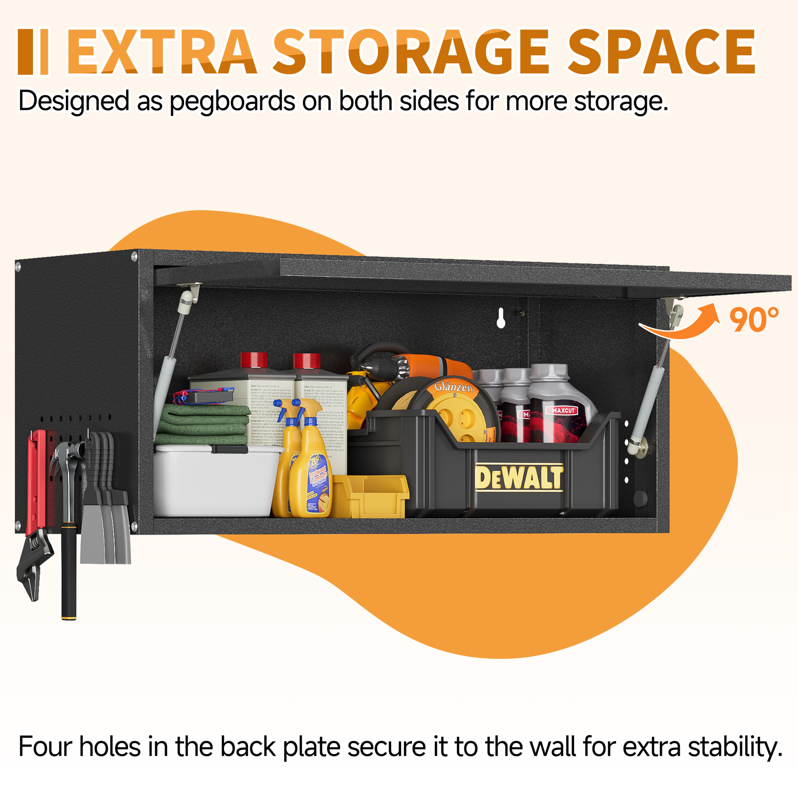 Metal Wall Storage Cabinet Home Wall Cupboards Garage Tool Cabinet Kitchen Boxes