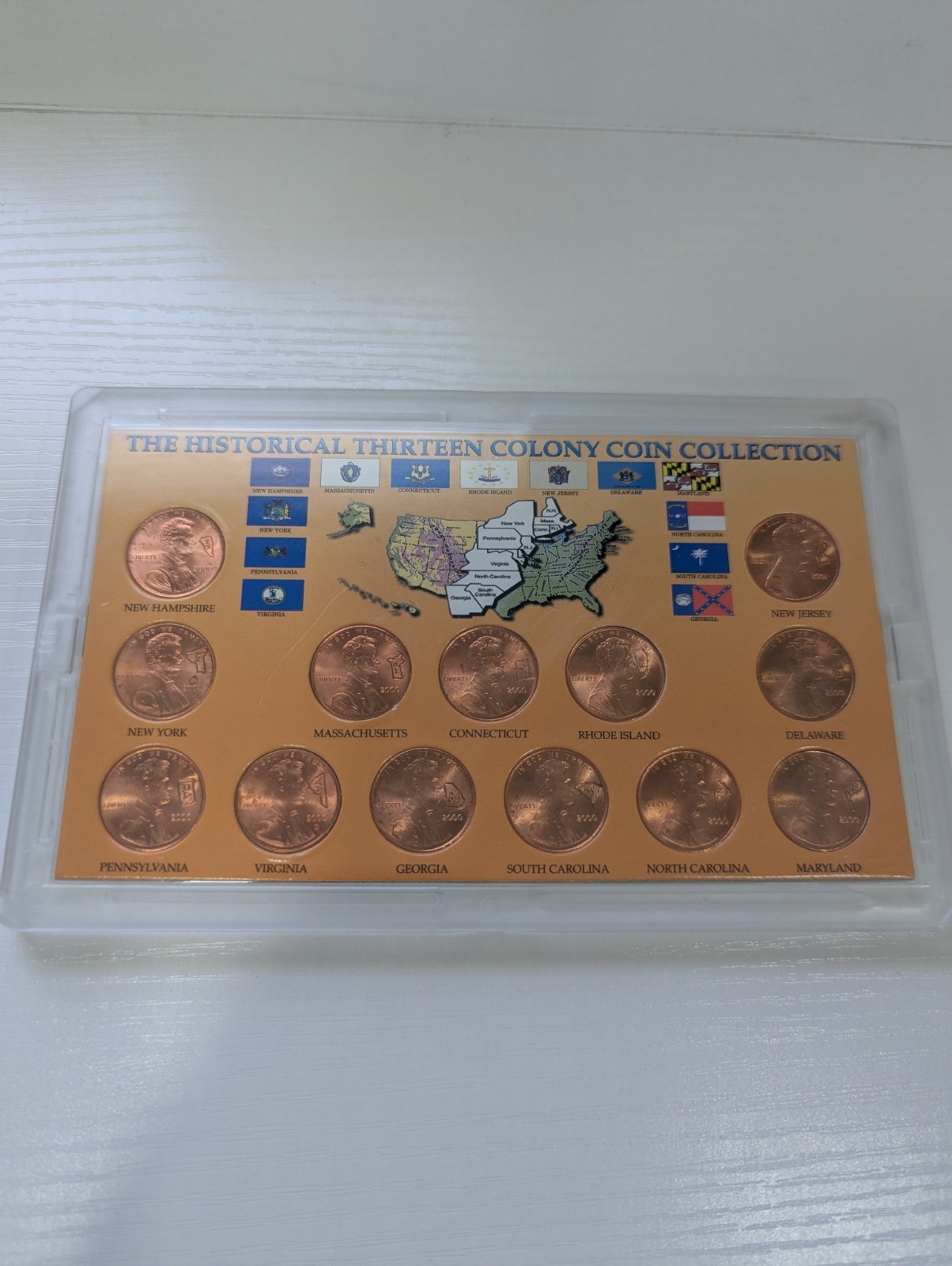 The Historical Thirteen Colony Coin Collection - Engraved Pennies