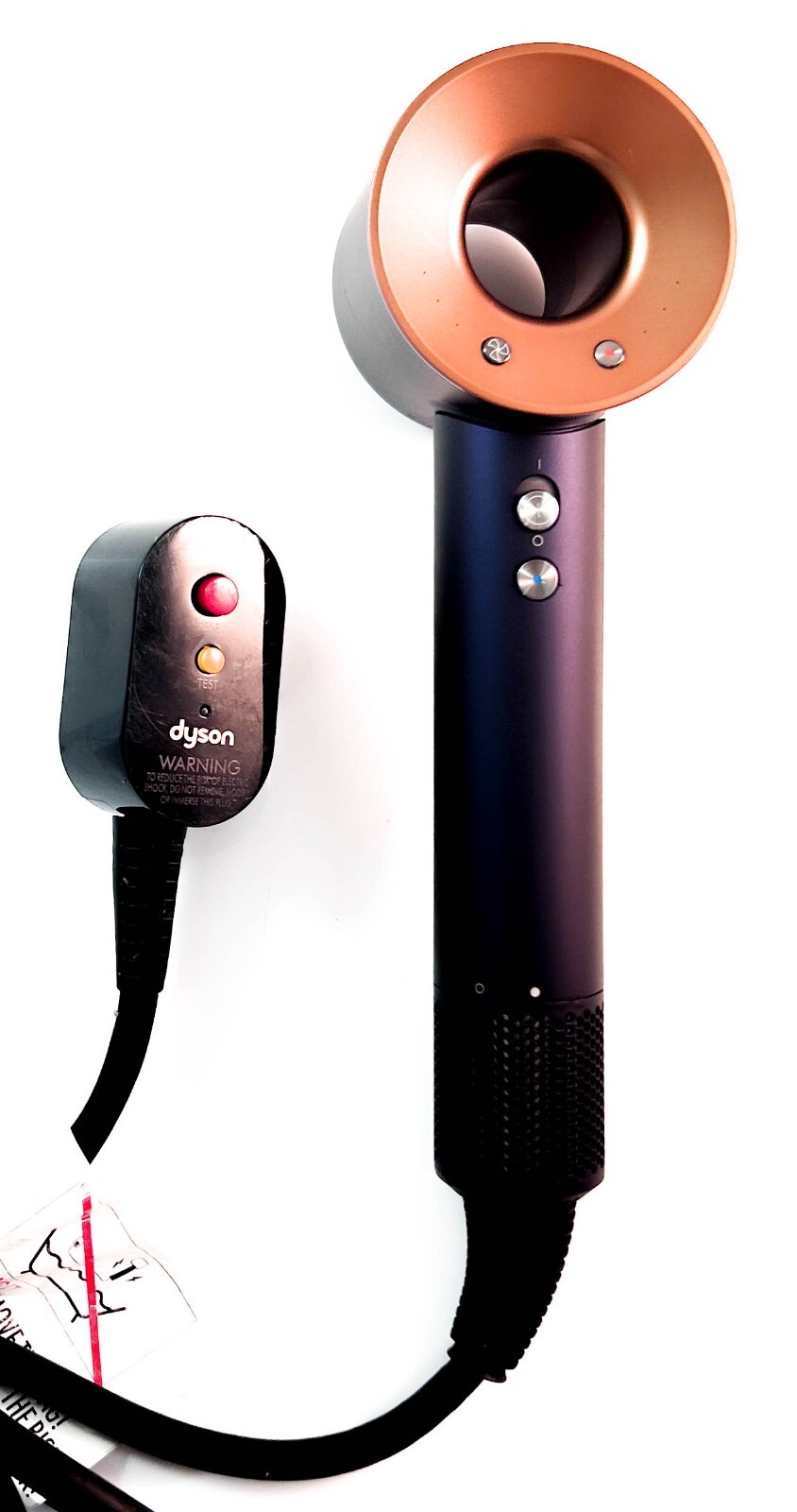 Dyson Supersonic Hair Dryer HD07 w. 4 Stylings - Prussian Blue / Rich Copper