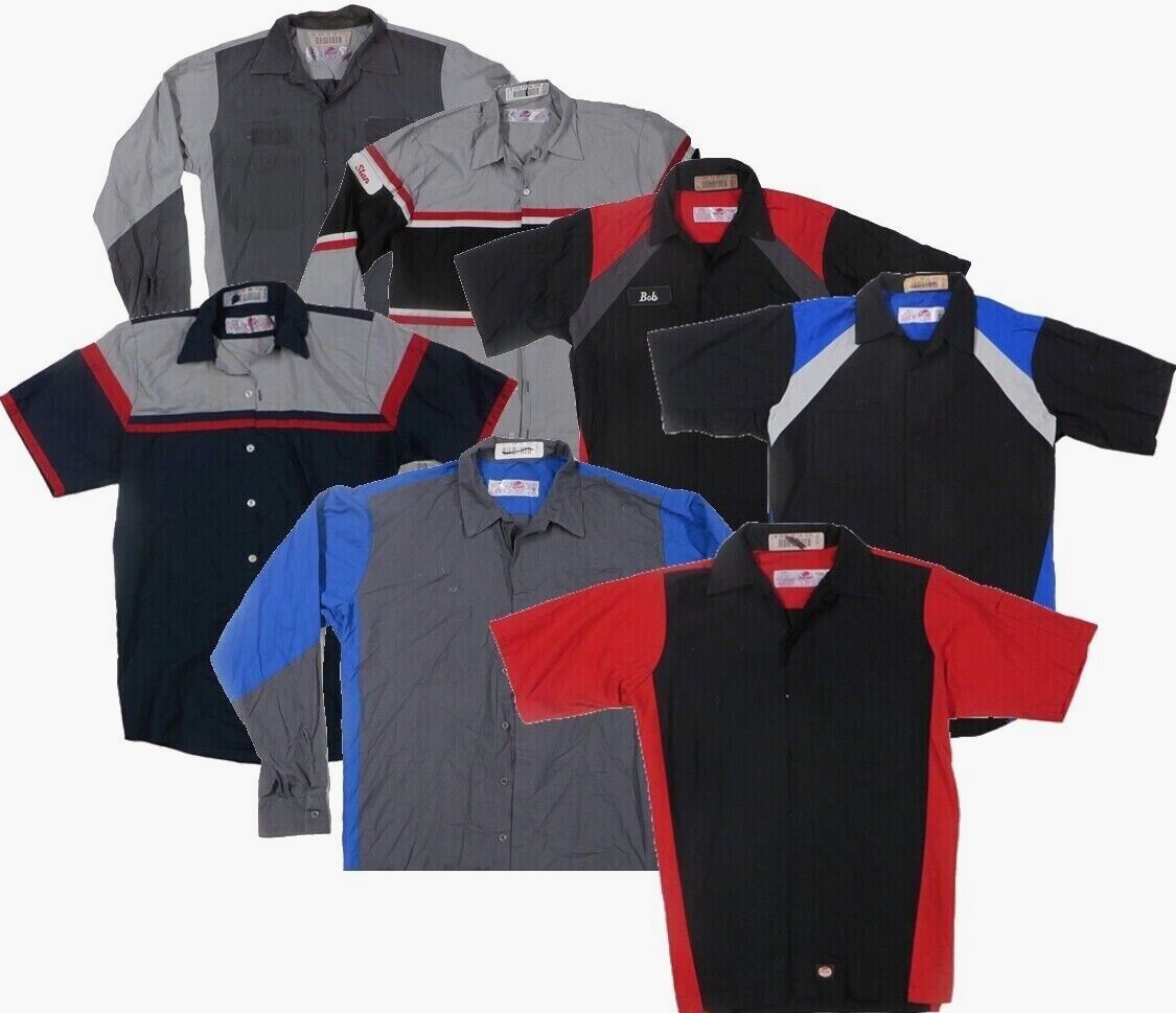 Used Mechanics Motorsport Uniform Work Shirts Red Kap Cintas Pick your color