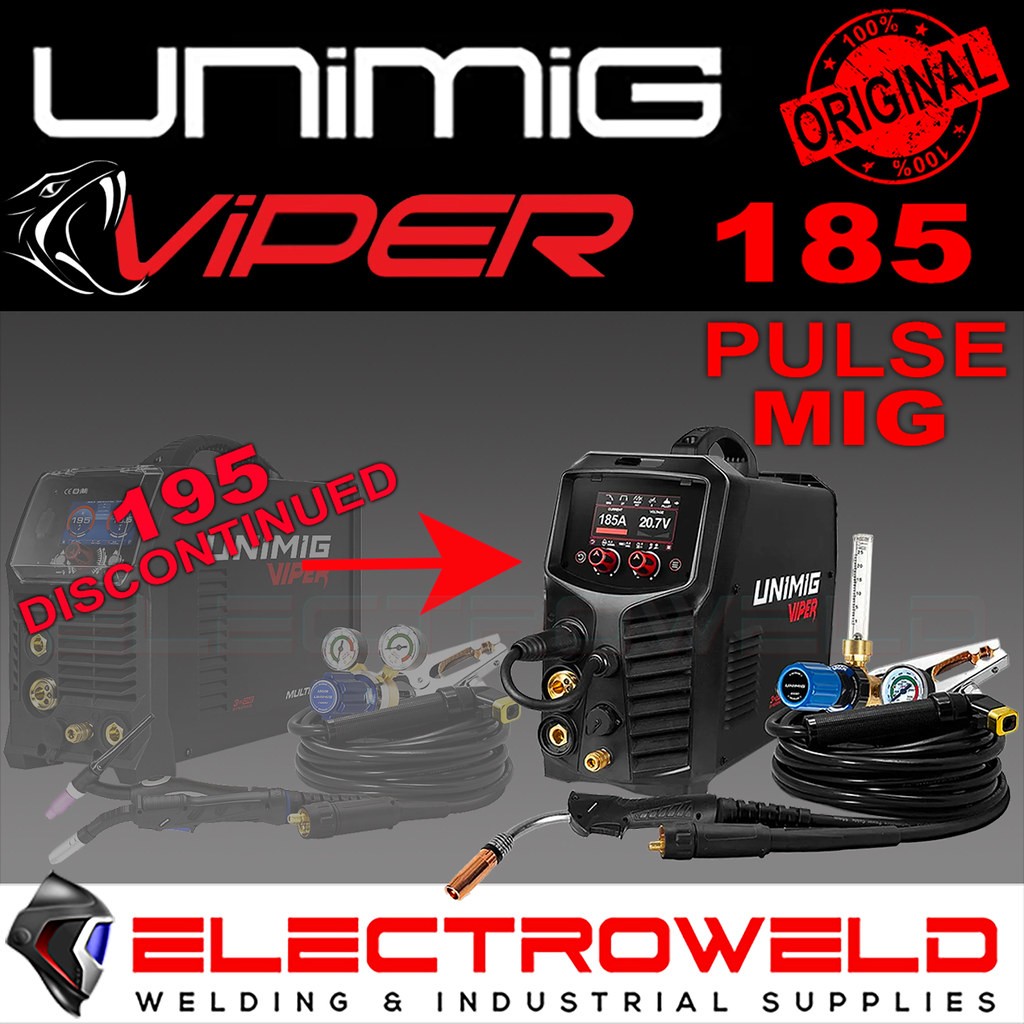 UNIMIG Viper Multi 195 Max Welder U11011  > NEW replacement model = Viper 185