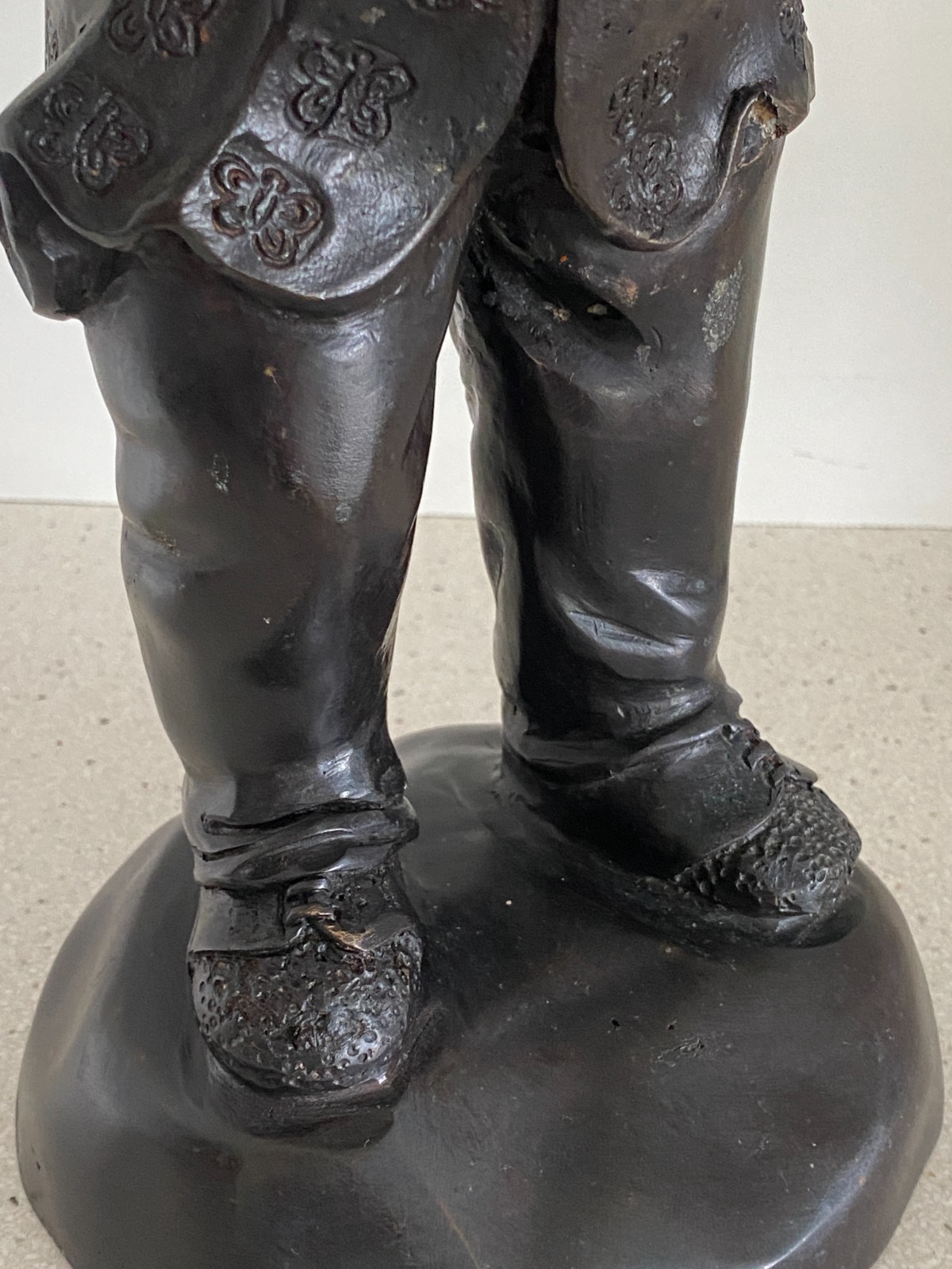 Vtg 16" Bronze Anthropomorphic Pig Sculpture Playing Violin Maitland Smith MCM