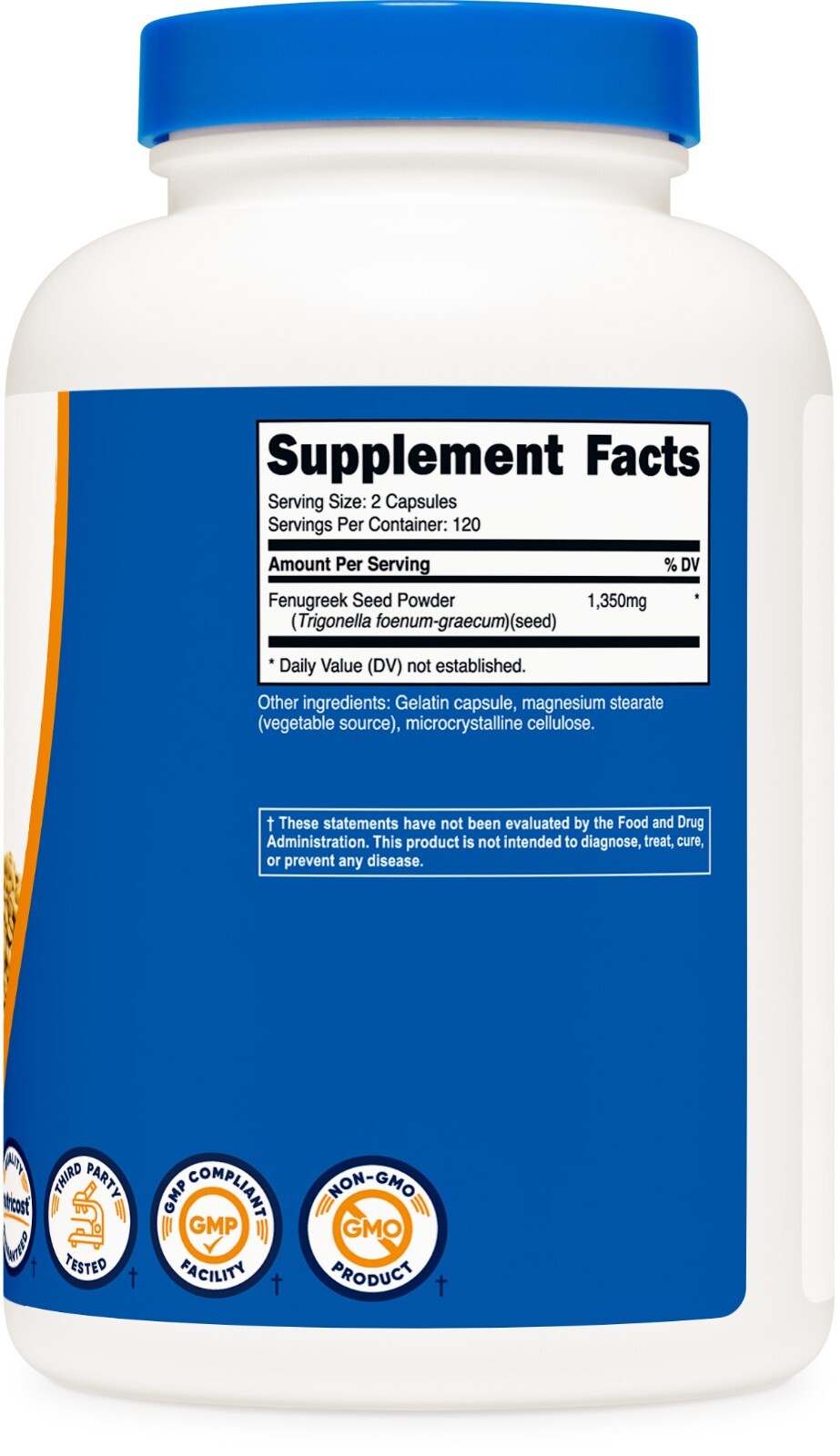 Nutricost Fenugreek Seed 675mg, 240 Capsules - Gluten Free & Non-GMO