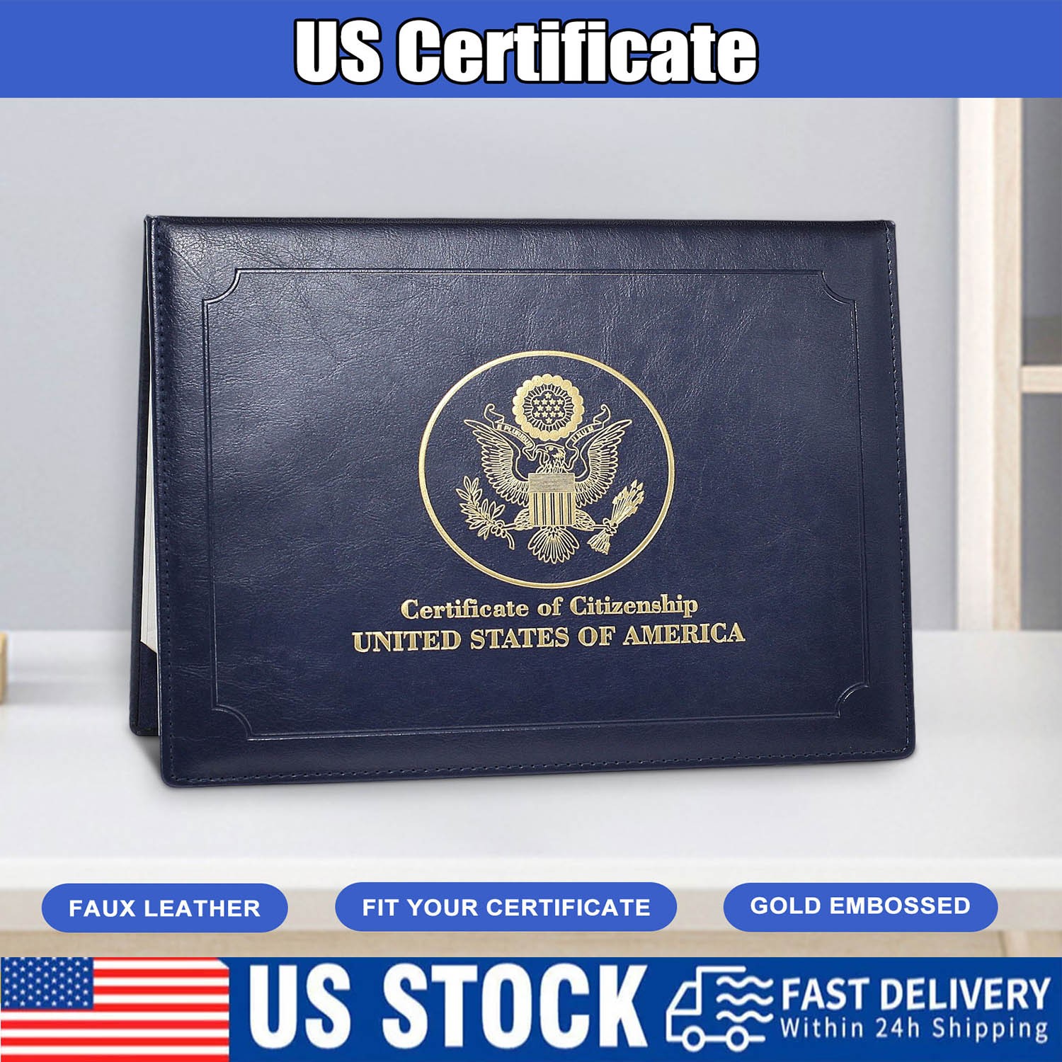 Secure Your Heritage: High-Quality Certificate Holders for US Naturalization NEW