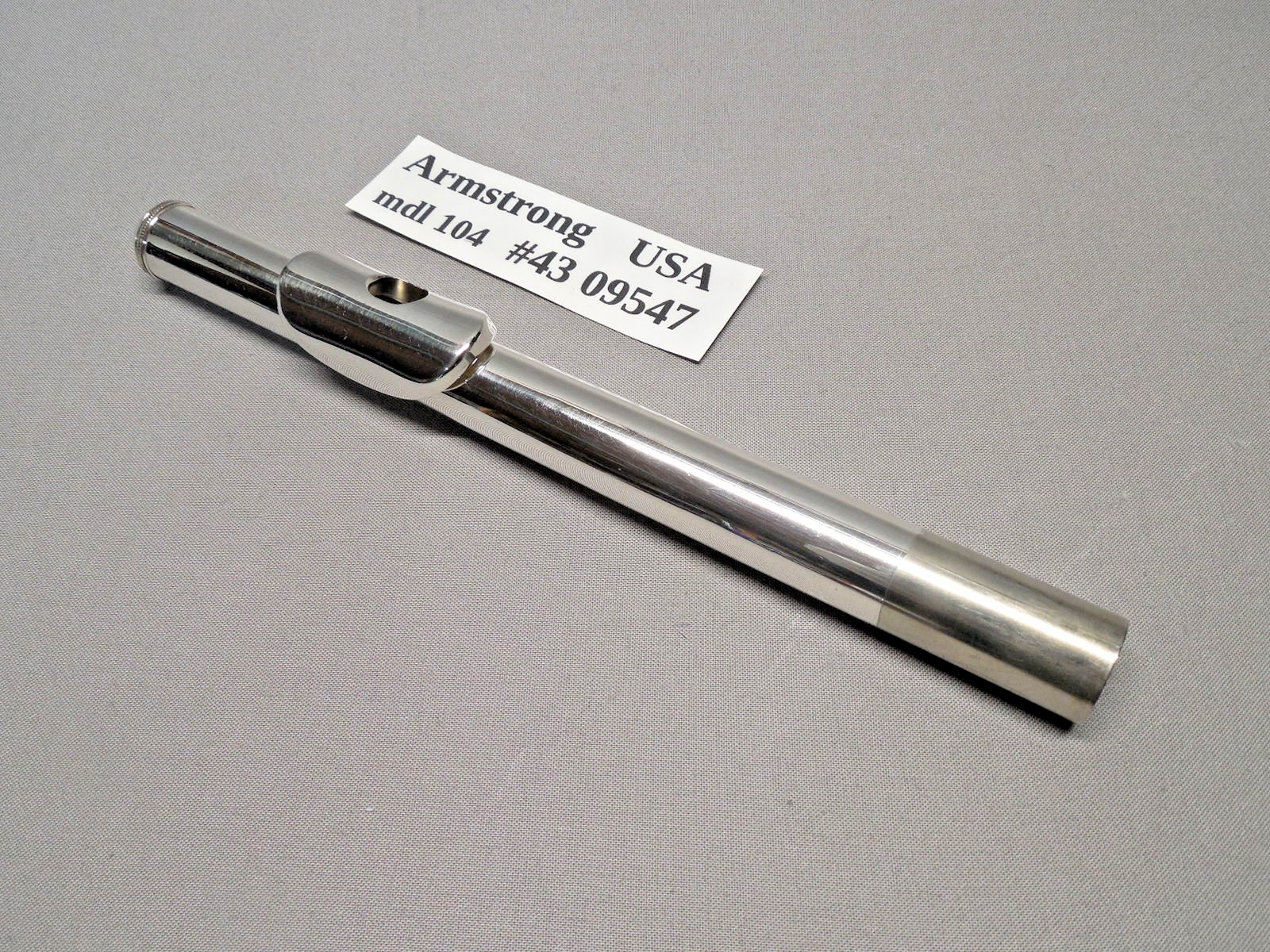 Armstrong 104 Silver Plated Flute w/ Case New Pads Polished Reconditioned