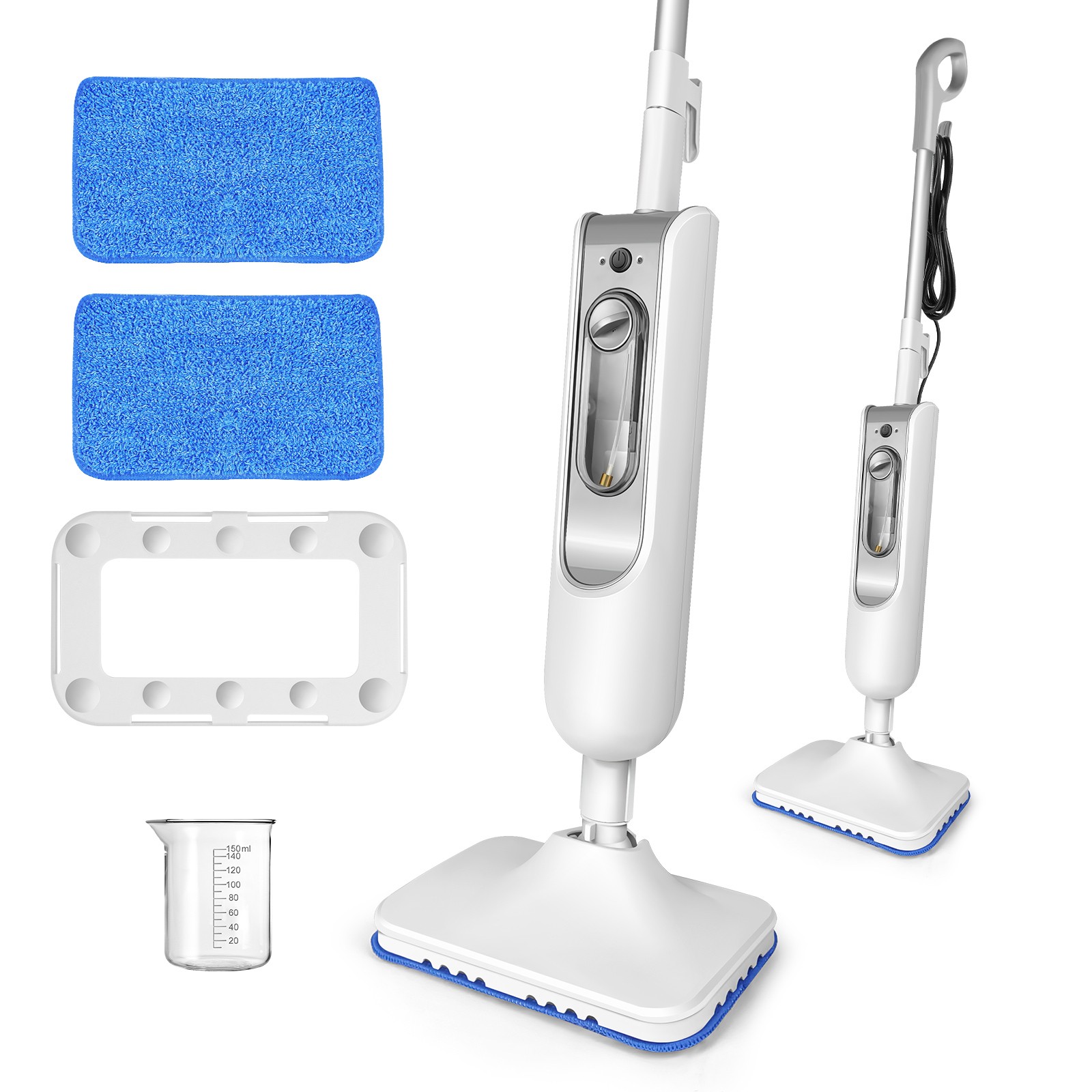 1500W All In 1 Upright Steam Mop Floor Cleaner Carpet Washer Hand-held Steamer