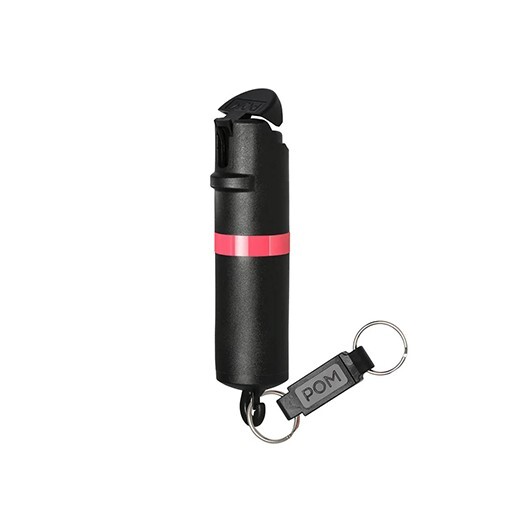POM Pepper Spray Flip Top Snap Hook - Maximum Strength OC Spray (Up to 12 Ft.)