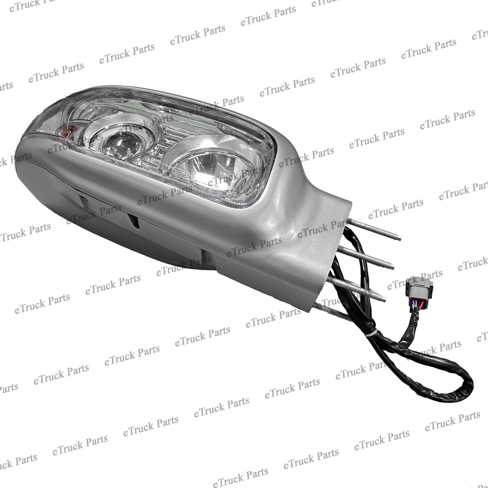 2008 - Peterbilt 388 389 567 589 RH Headlight Assembly w/ Matte Chrome Housing