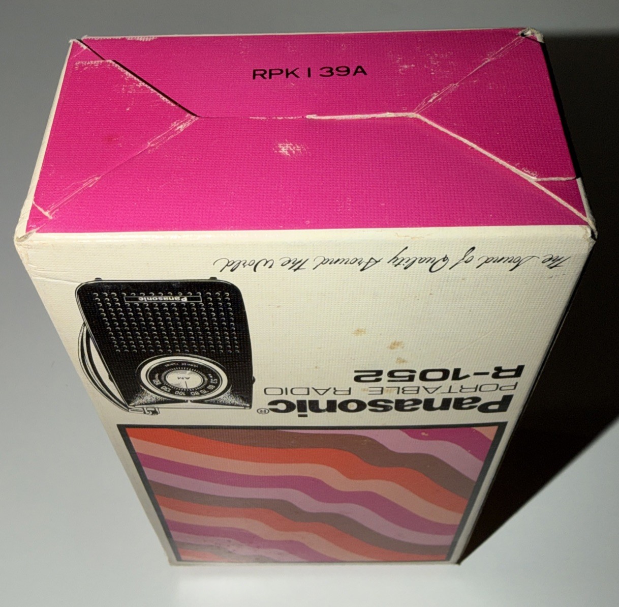 Vintage Panasonic R-1052 Red Portable AM Radio NEW In Box Complete w/Paperwork