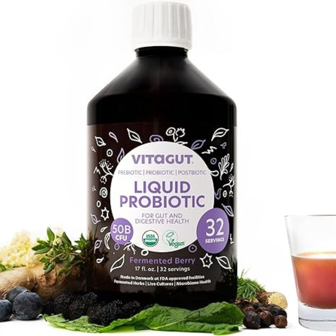 ✨ VITAGUT Liquid Probiotic Prebiotic Postbiotic 50Billion CFU 19Herbs Organic Gu