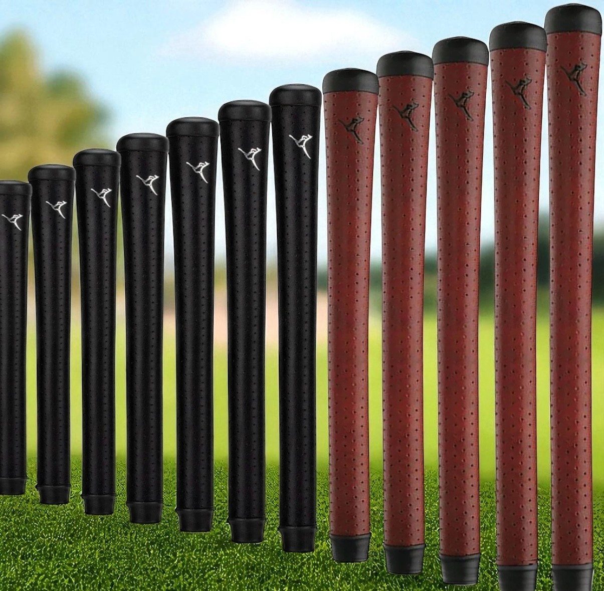 The Grip Master The Roo Leather Golf Grips BUNDLE Sets- Pick Size, Color, & Qty