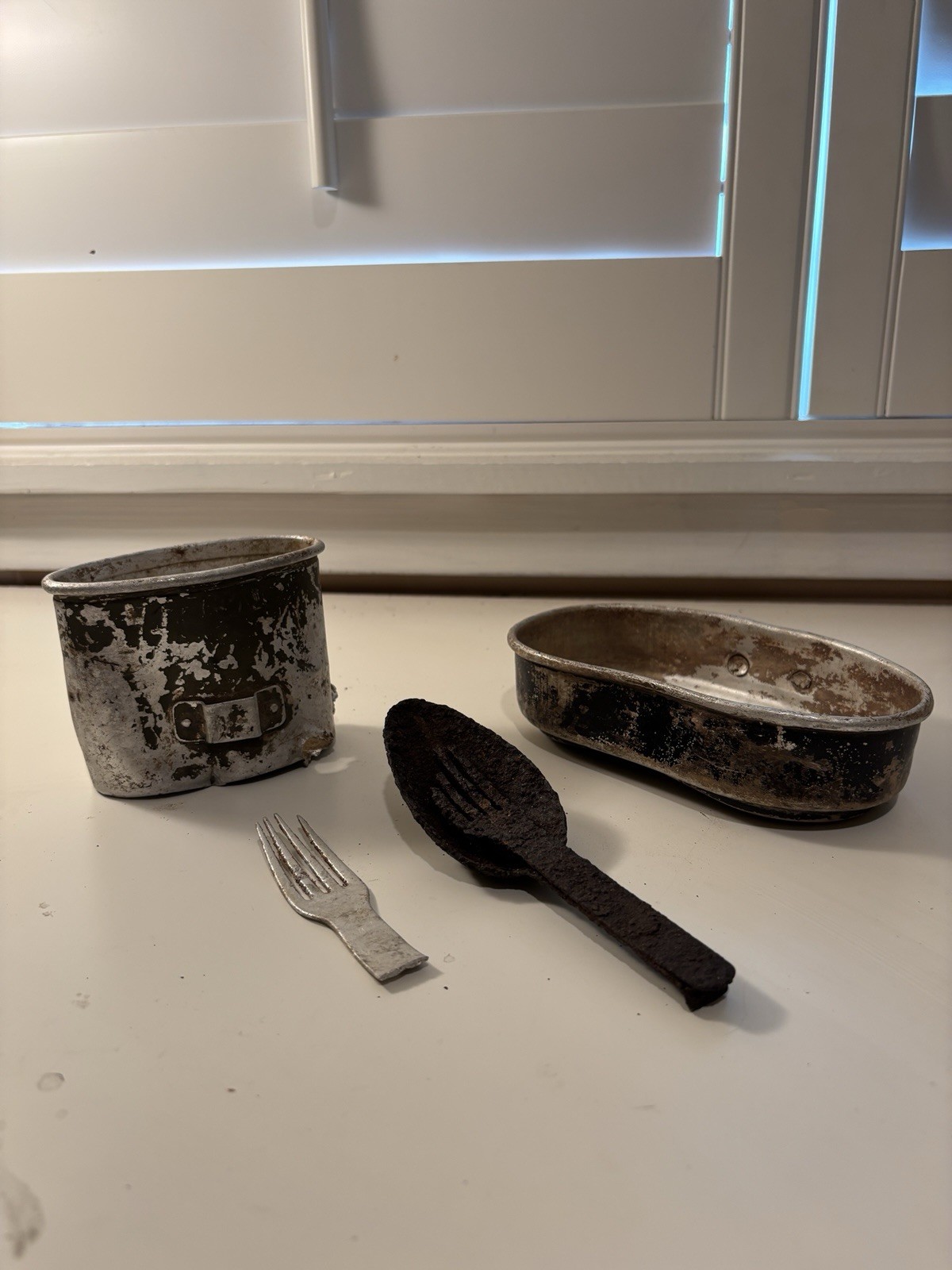 WWII German Kochgeschirr Mess Kit & Utensils Lot, Original