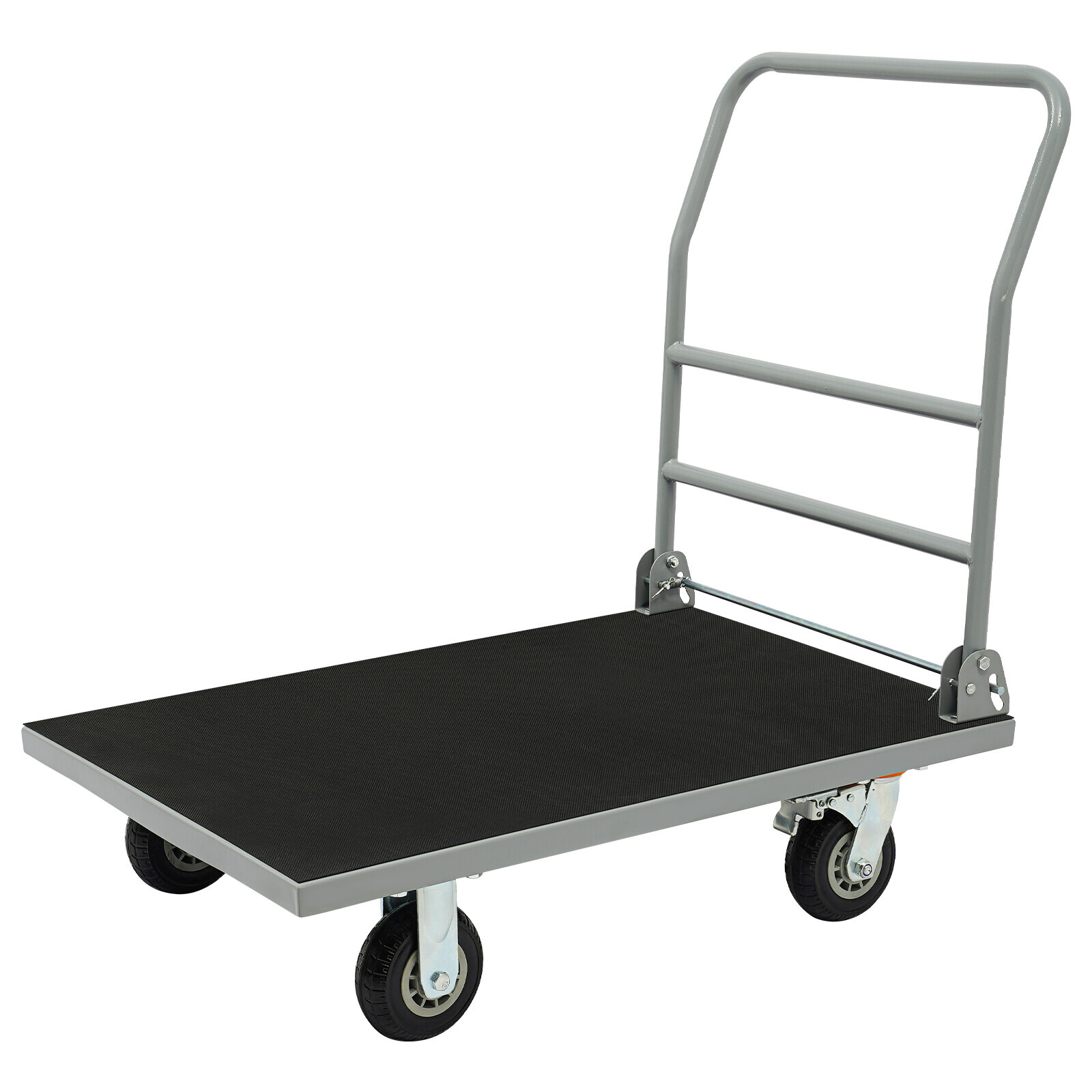 Platform Truck Trolley Foldable Platform Cart 2200lb w/ 4 Wheels for Warehouse