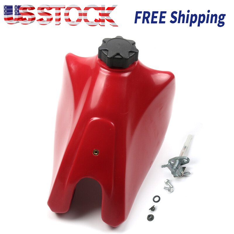 For Honda XR200R 1985-2002 Plastic Fuel Tank & Gas Cap Red