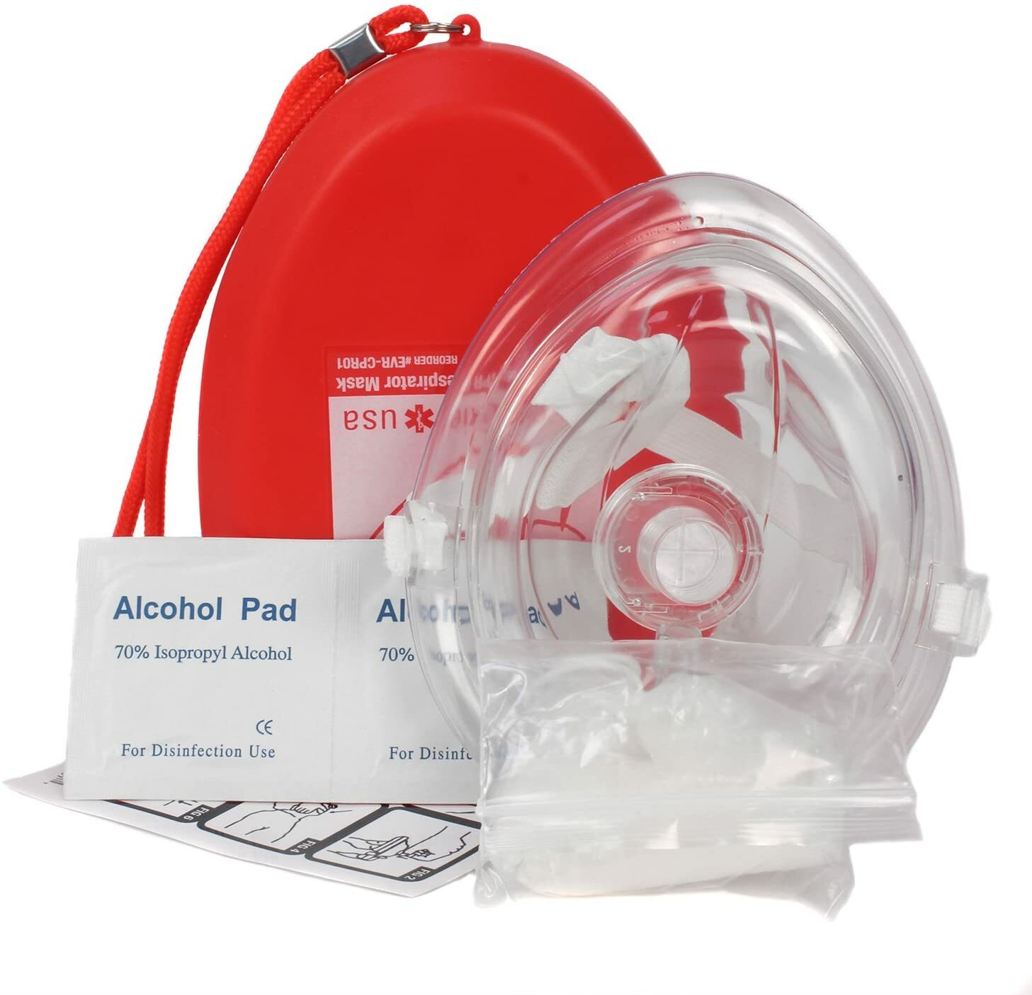 EVER READY ADULT CPR MASK WITH CASE