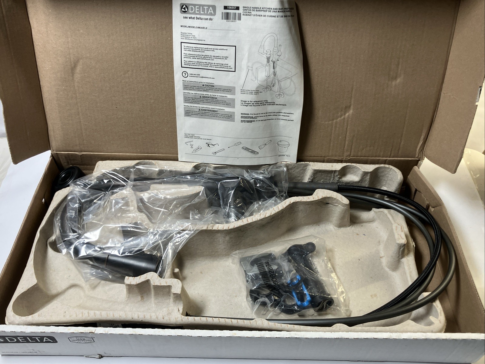 Delta 9913-RB-DST Essa Single Handle Pull-down Bar Faucet - Venetian Bronze