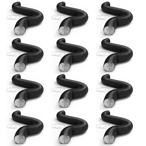 10 Inch 8 FT Aluminum Flexible Duct with Four Layers of Protection, for Heating