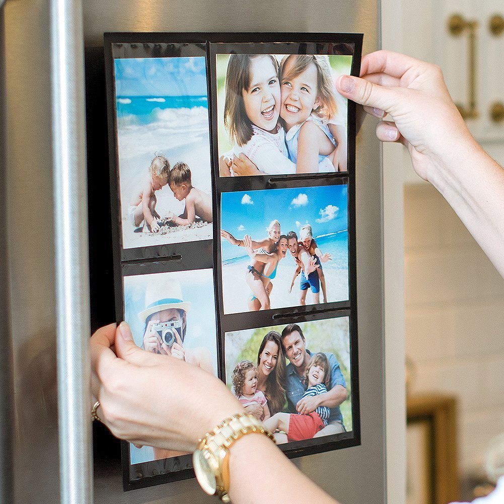 Fridge Magnetic Picture Collage Frames by Wind & Sea, Displays 10 - 4x6 Photos
