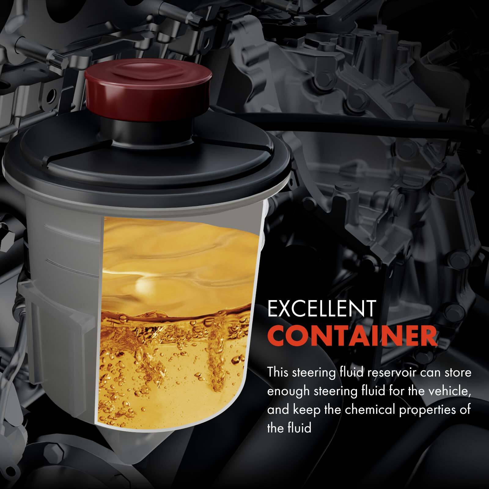 2pcs Power Steering Reservoir & Line Hose for Toyota Tundra 2000-2006 V8 4.7L