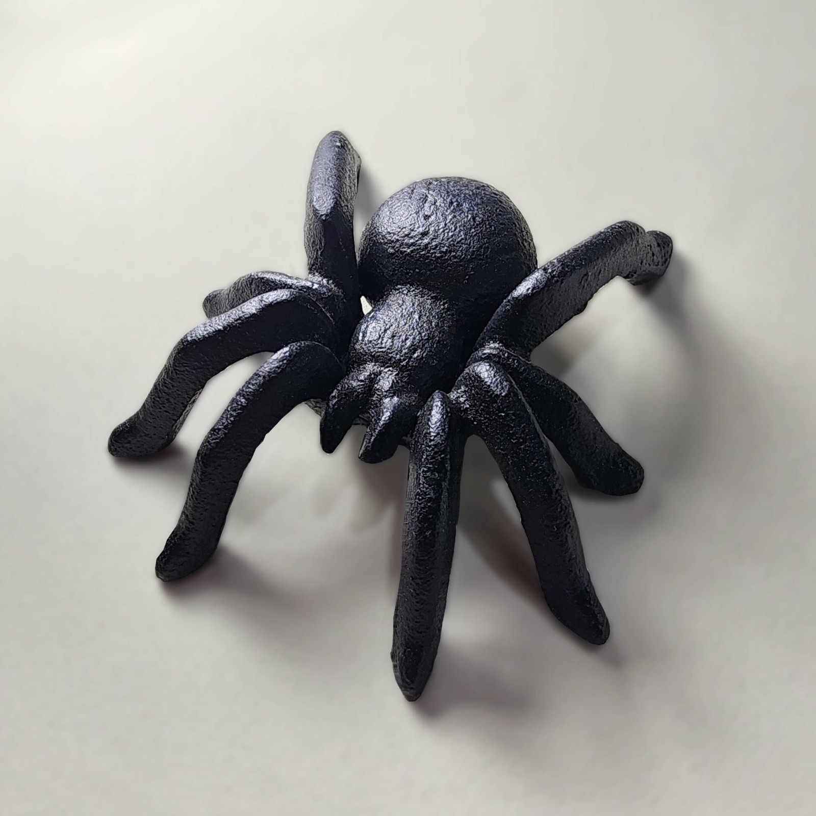 Cast Iron Hanging Black Spider, Oddities Decor, 3.5 Inch