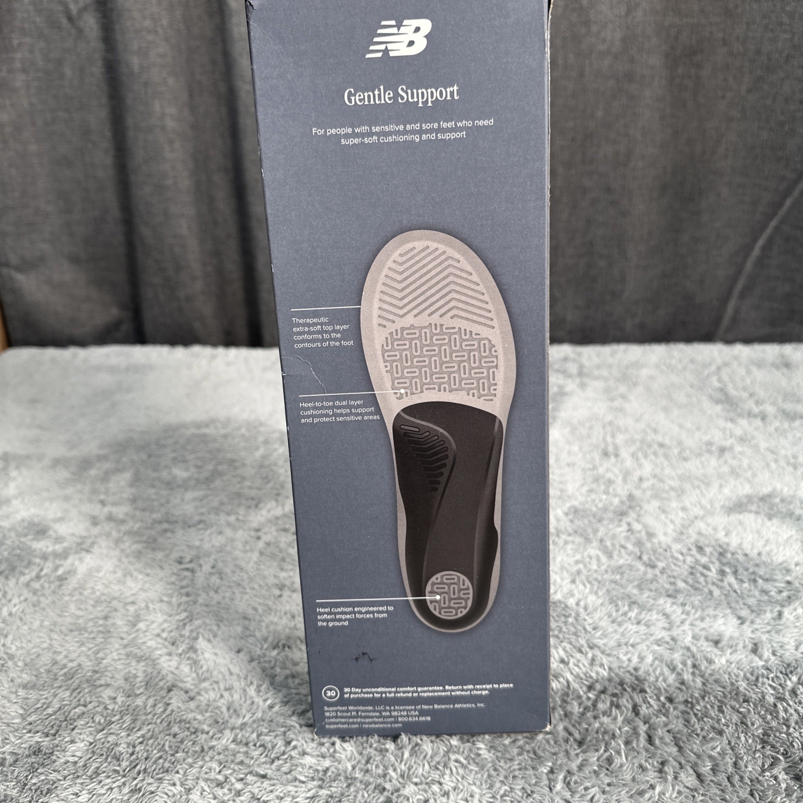 Superfeet New Balance Casual Therapeutic Insoles Sz F Men's 11.5-13 Women's 12+
