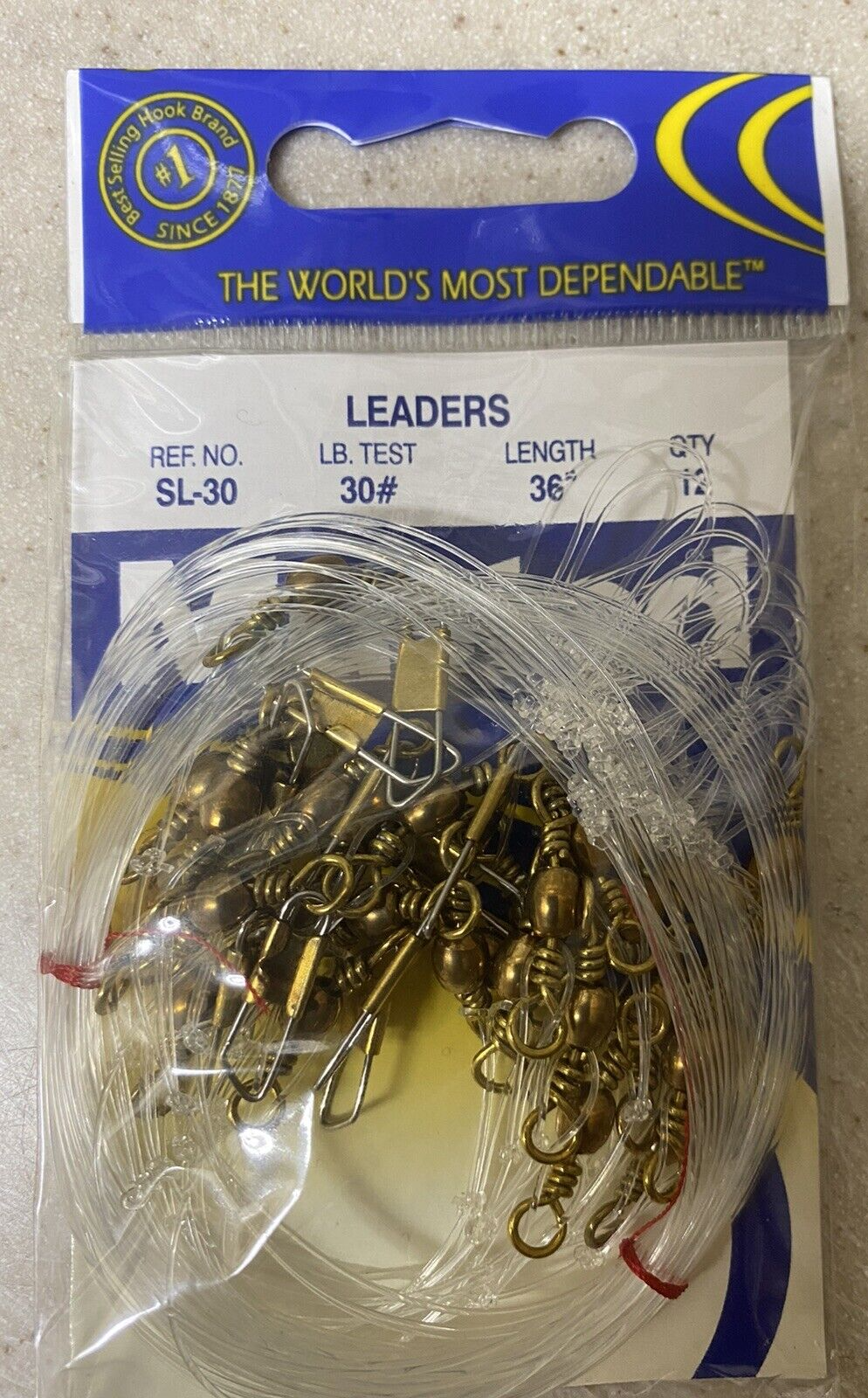 60 Mustad Double Drop Bottom Rigs 30b Leaders Snaps And Swivels Need Hooks