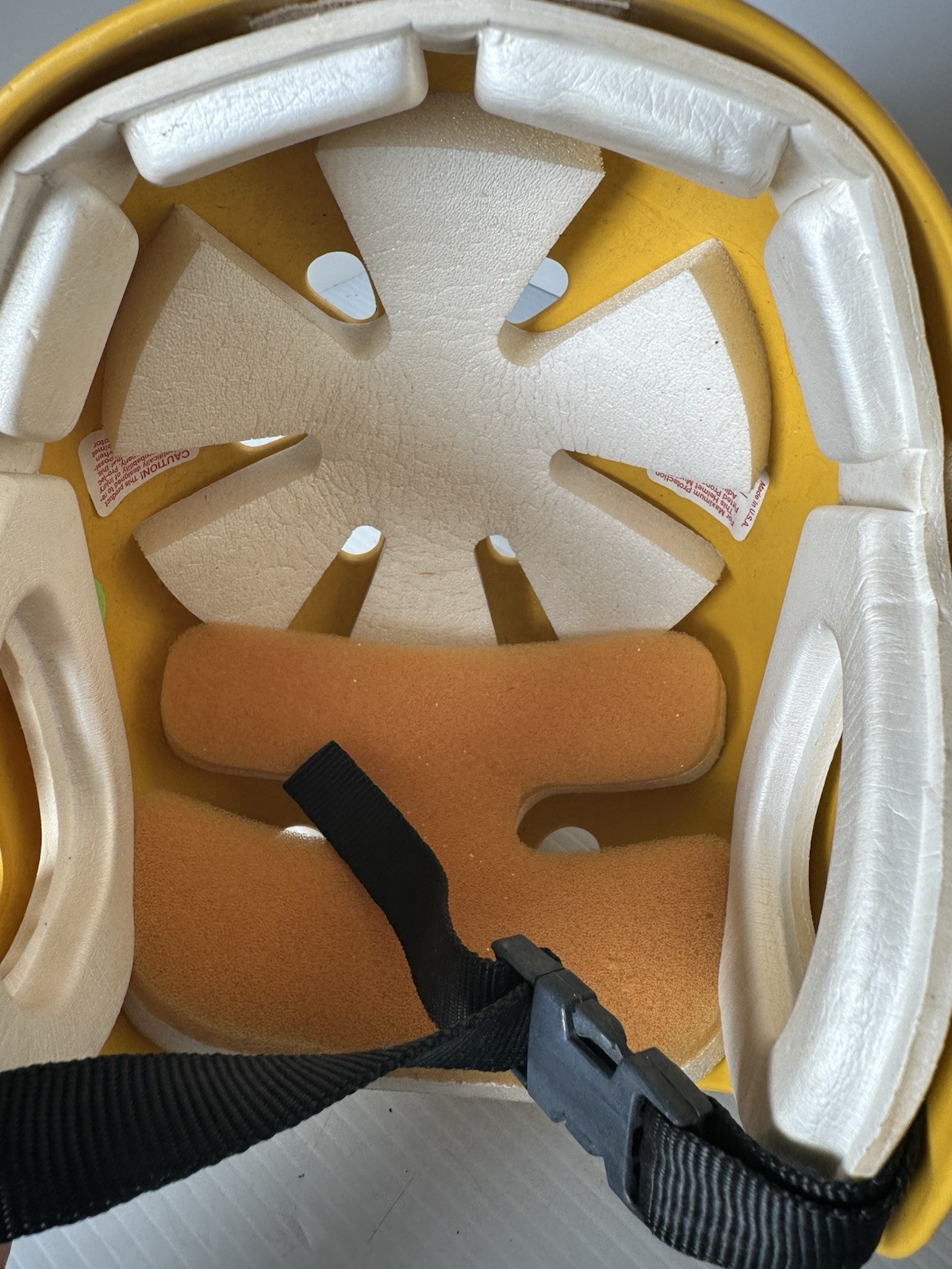 Vintage 1980s Pro-Tec Skateboard Helmet BMX Yellow Made in USA L XL Set Of 2