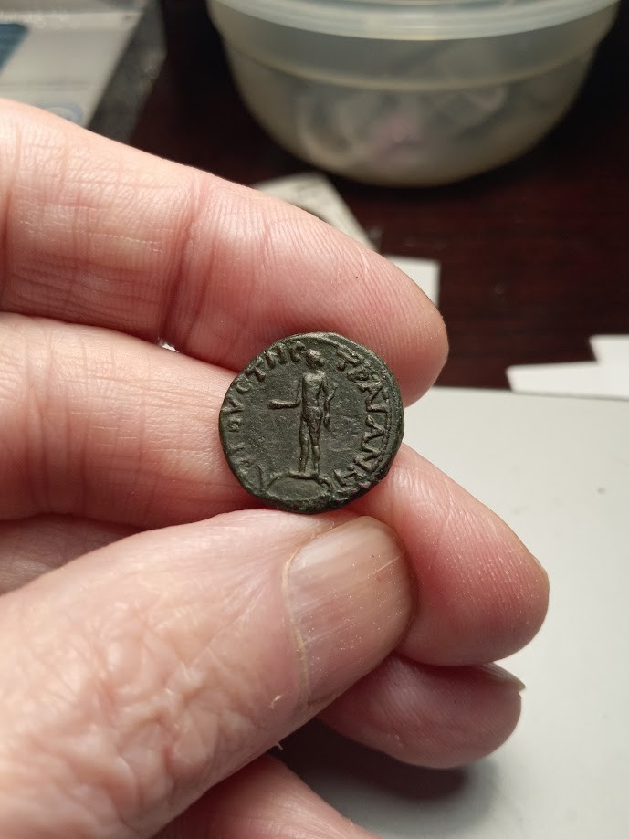 Roman Provincial Septimius Severus Thrace, Augusta Traiana AE 18 RARE VF+