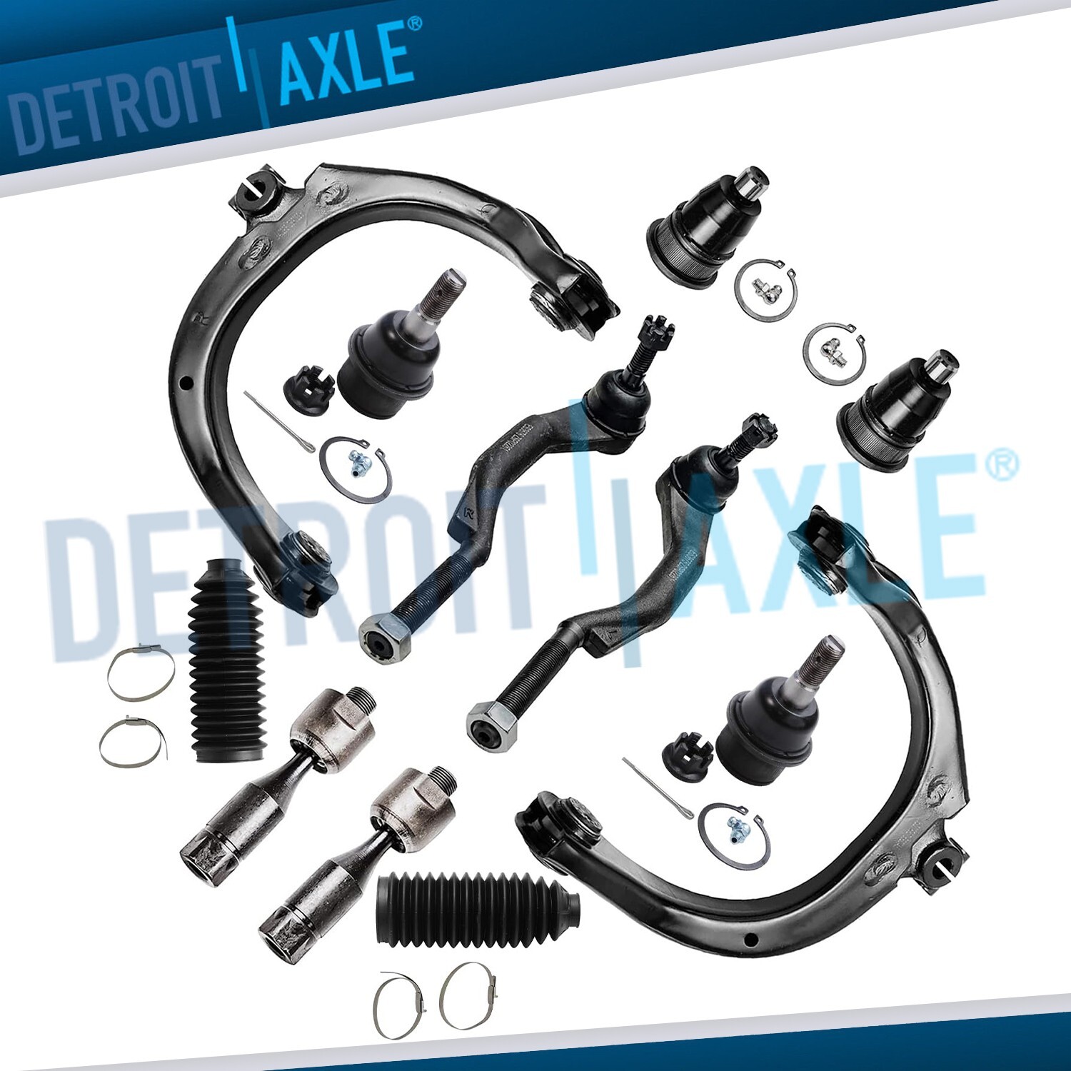 12pc Front Upper Control Arm Suspension Kit for GMC Envoy Chevy Trailblazer 9-7x