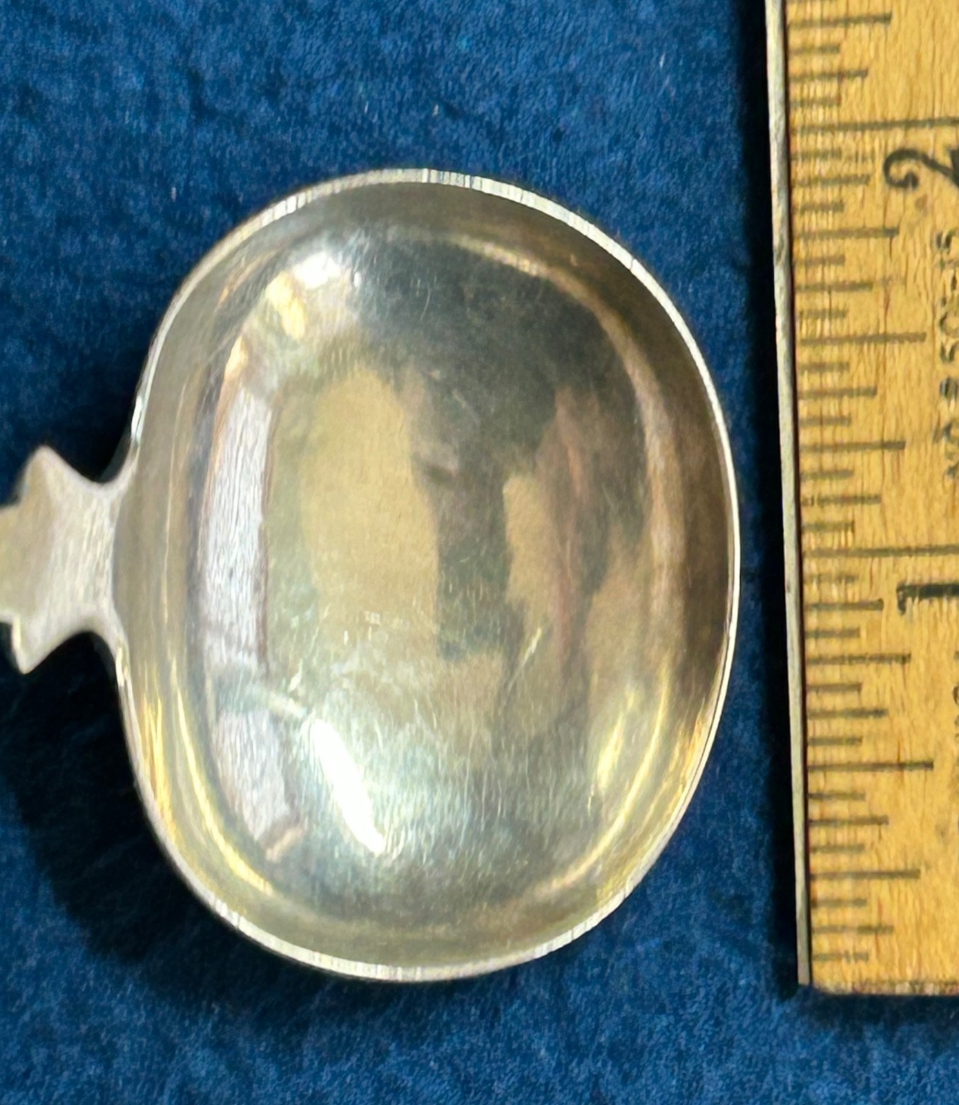 Antique Coin Silver Sauce Spoon Marked S&H. Approx 6” 23.3 Grams Monogrammed