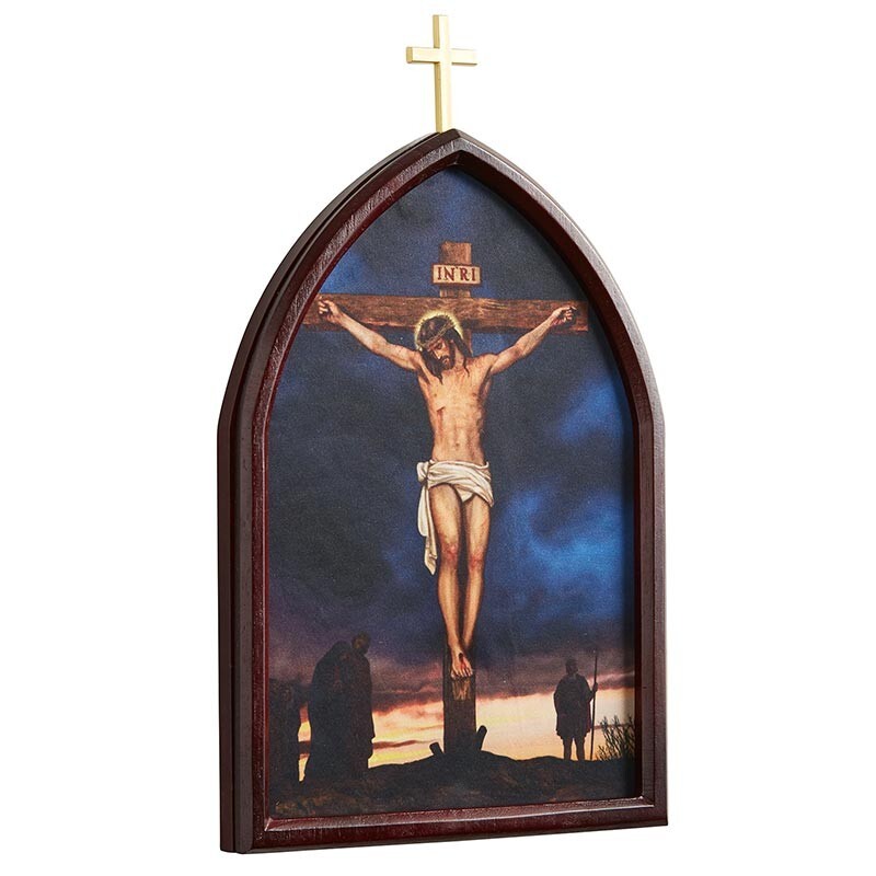 Stations of The Cross Wood Plaque Set, 10'' H. (USUALLY SHIPS WITHIN 2 DAYS)