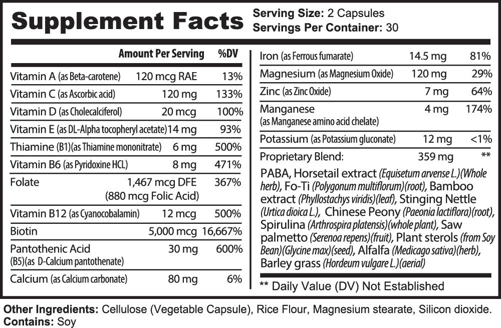 Root Revive Hair Growth Formula - 60 Capsules