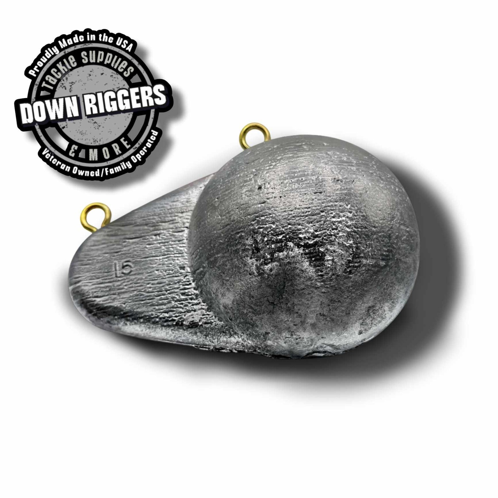 15lb Oval Downrigger Ball: Hand Crafted In The US By Down Riggers LLC