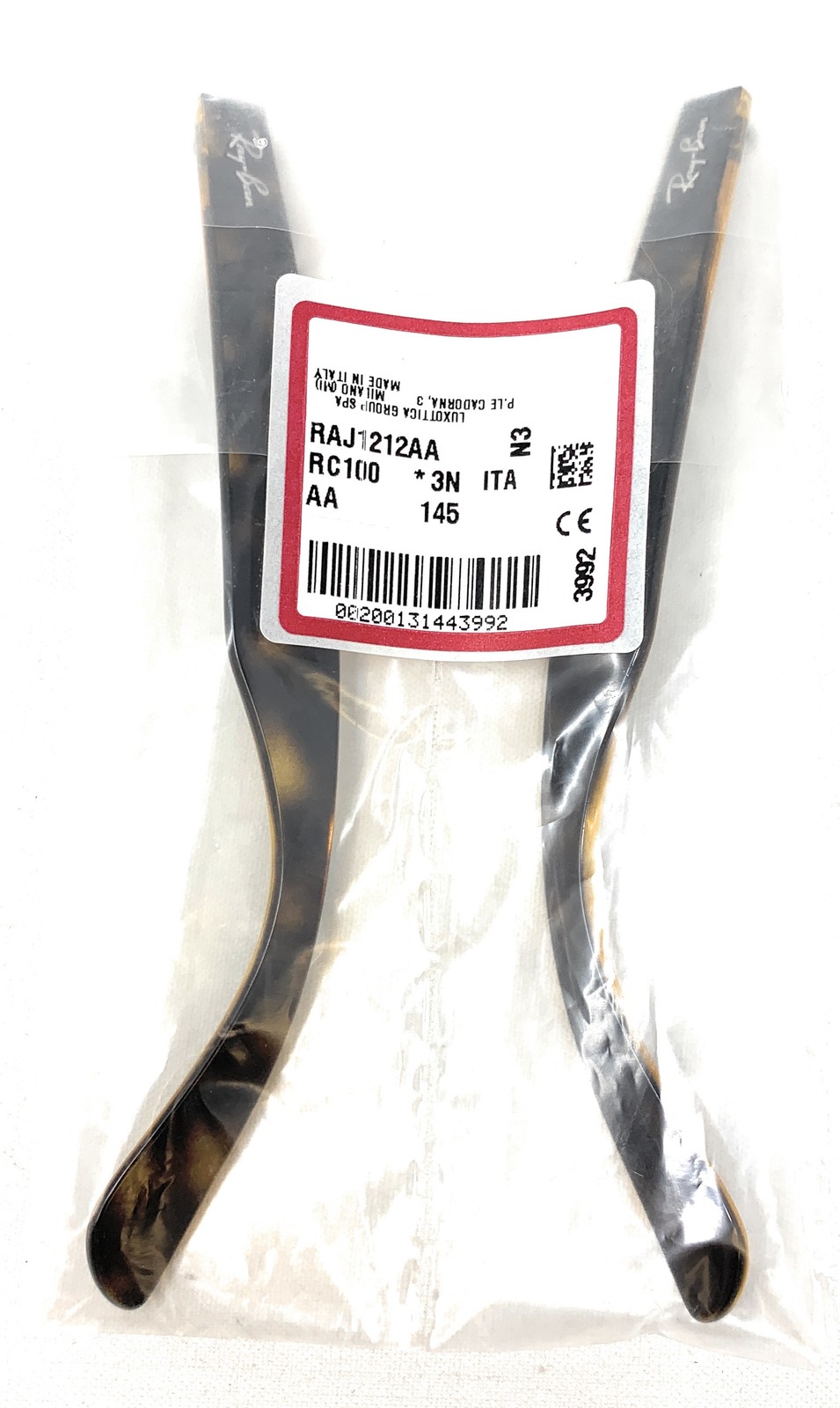 Authentic RAYBAN Temple Arm Replacements RB2132 New Wayfarer 145mm Tortoise 1pr