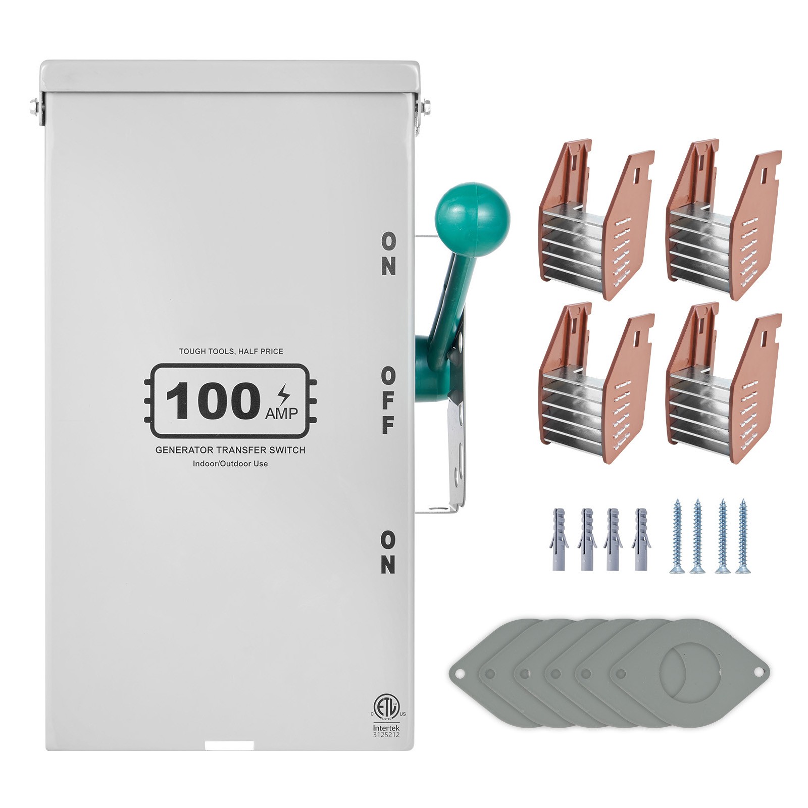 100A Generator Transfer Switch 24000W Manual Transfer Switch 120/240V