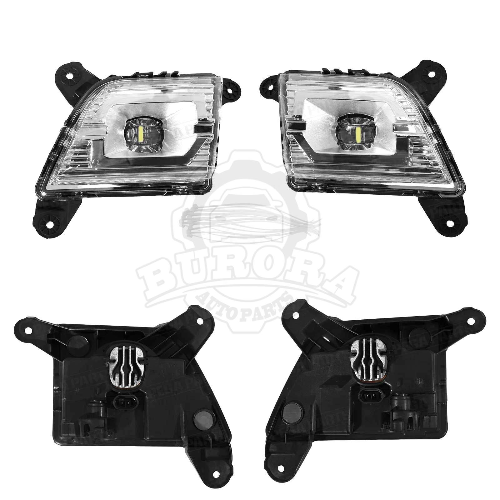 For 2019-2021 Silverado 1500 Front Bumper Cover Lower Valance W/LED Fog Lights