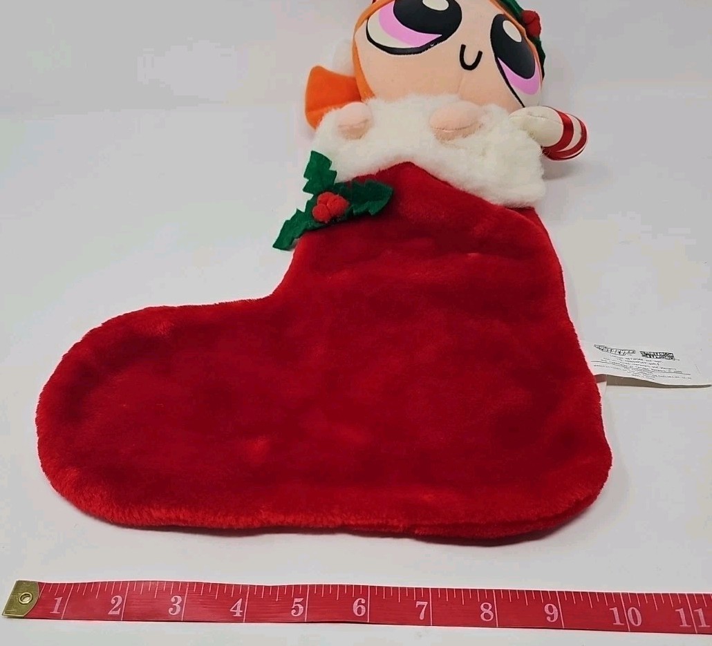 VTG Powerpuff Girls Christmas Stocking Buttercup Cartoon Network 2000s Nostalgia