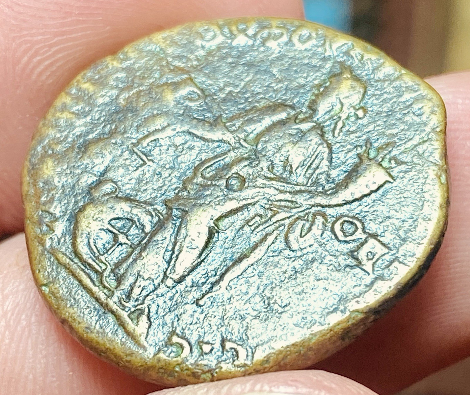 Elagabalus AE Provincial Nicopolis ad Istrum AD 218-222, NEMESIS, EXTREMELY RARE