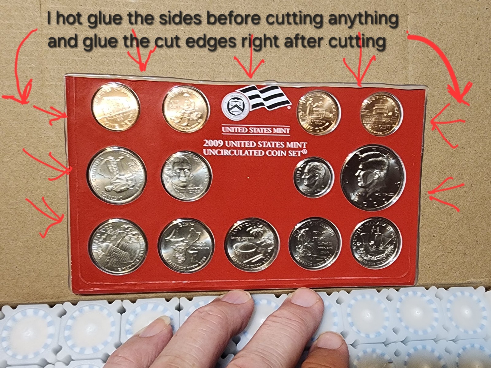 2009 P D Lincoln Bicentennial Satin BU Copper Cent US Mint Cello 8 Coin Set