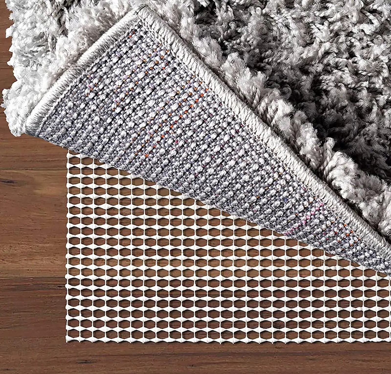 Strong Grip Non-Slip Area Rug Pad (Thickness of 0.125") No Sliding No Moving Rug