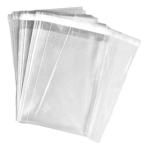 200 Clear Resealable Reclosable Self Adhesive Seal Lip & Tape Poly Cello Bags